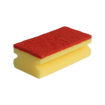 Bendro naudojimo profesionali valymo kempinėlė, geltonai raudona