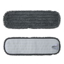 PREMIUM šluostė iš mikrofazės STANDARD velcro stelažui, pilka