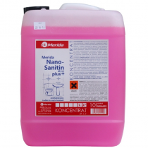 Sanitarinių patalpų valymas, MERIDA NANO-SANITIN PLUS +, 10 l