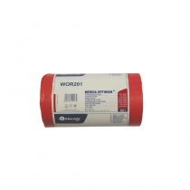Vienkartiniai pastorinti šiukšlių maišai ritinyje OPTIMUM 70 l (50 vnt.), raudoni